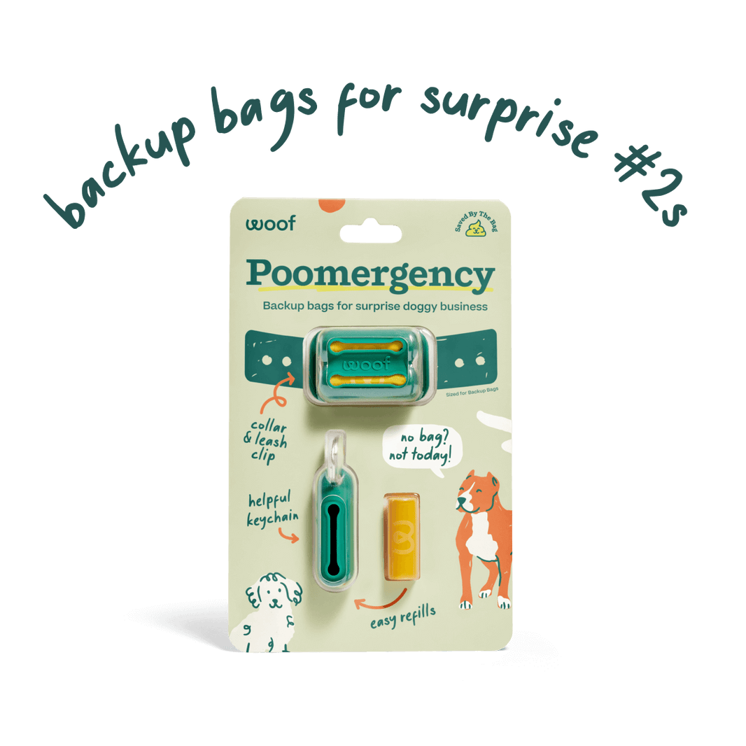 Woof Poomergency | Clip + Keychain + 3 Rolls
