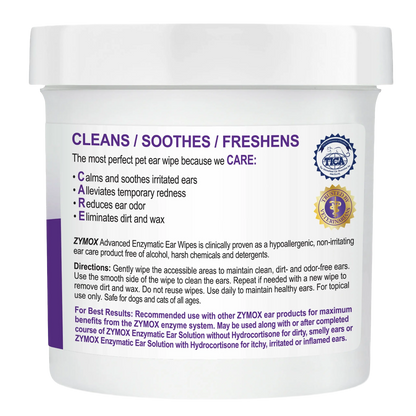 Zymox Advanced Enzymatic Ear Wipes