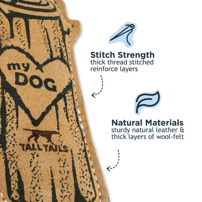 Tall Tails Leather & Wool Log